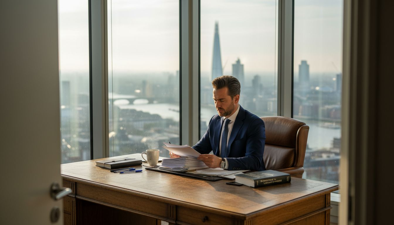 Advisor reviews UK property finance documents