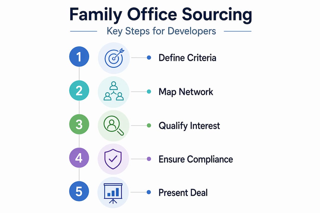 Infographic shows five key capital sourcing steps
