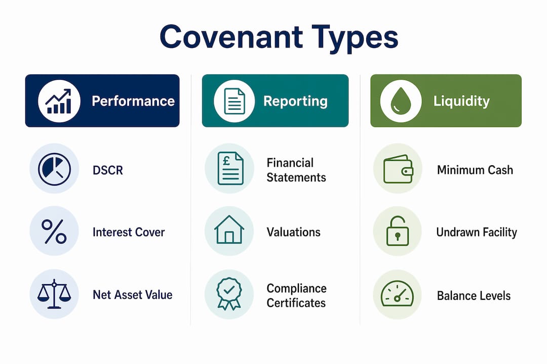 Infographic comparing three core covenant types