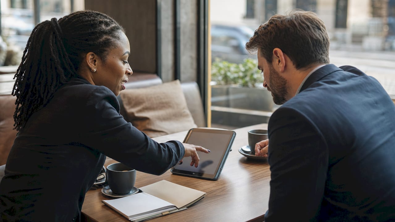 Developer and lender discussing milestones