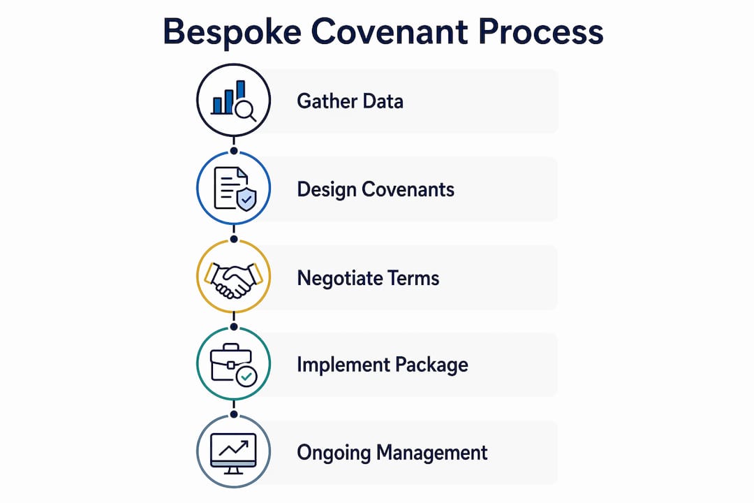 Infographic showing bespoke covenant process steps