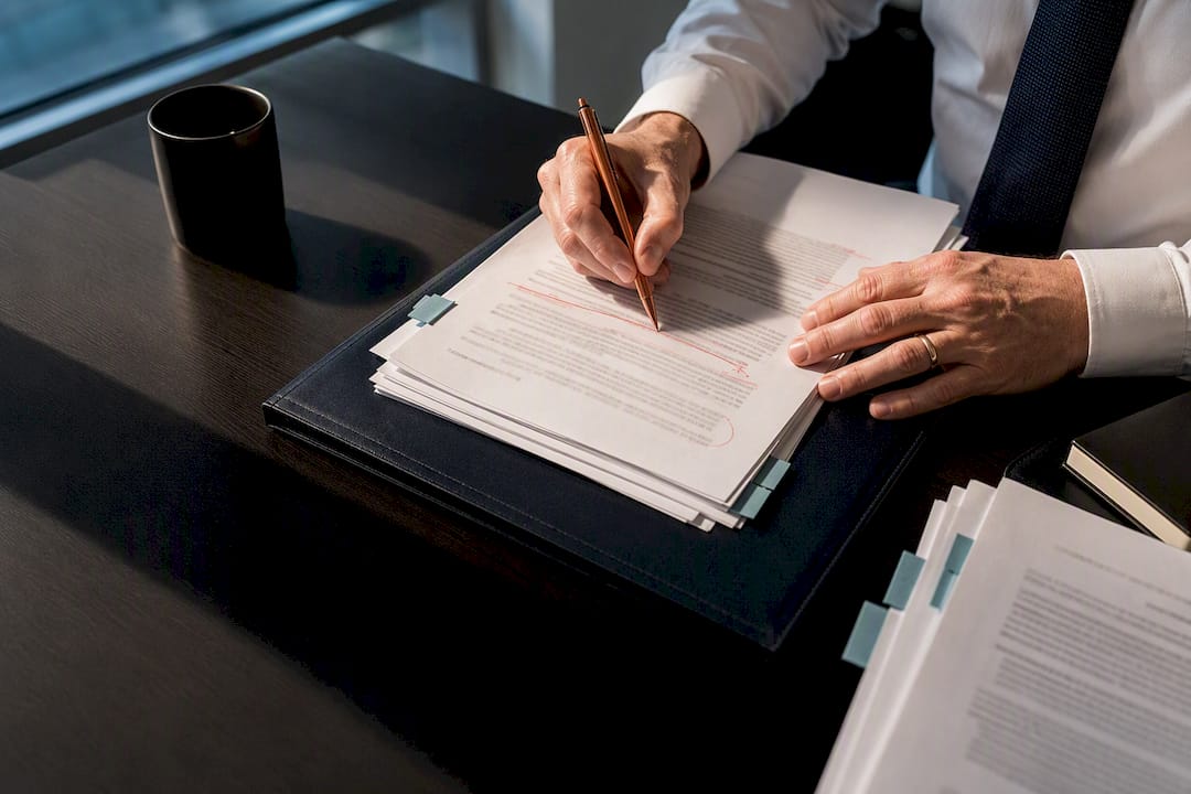 Lawyer redlining linked lending documents