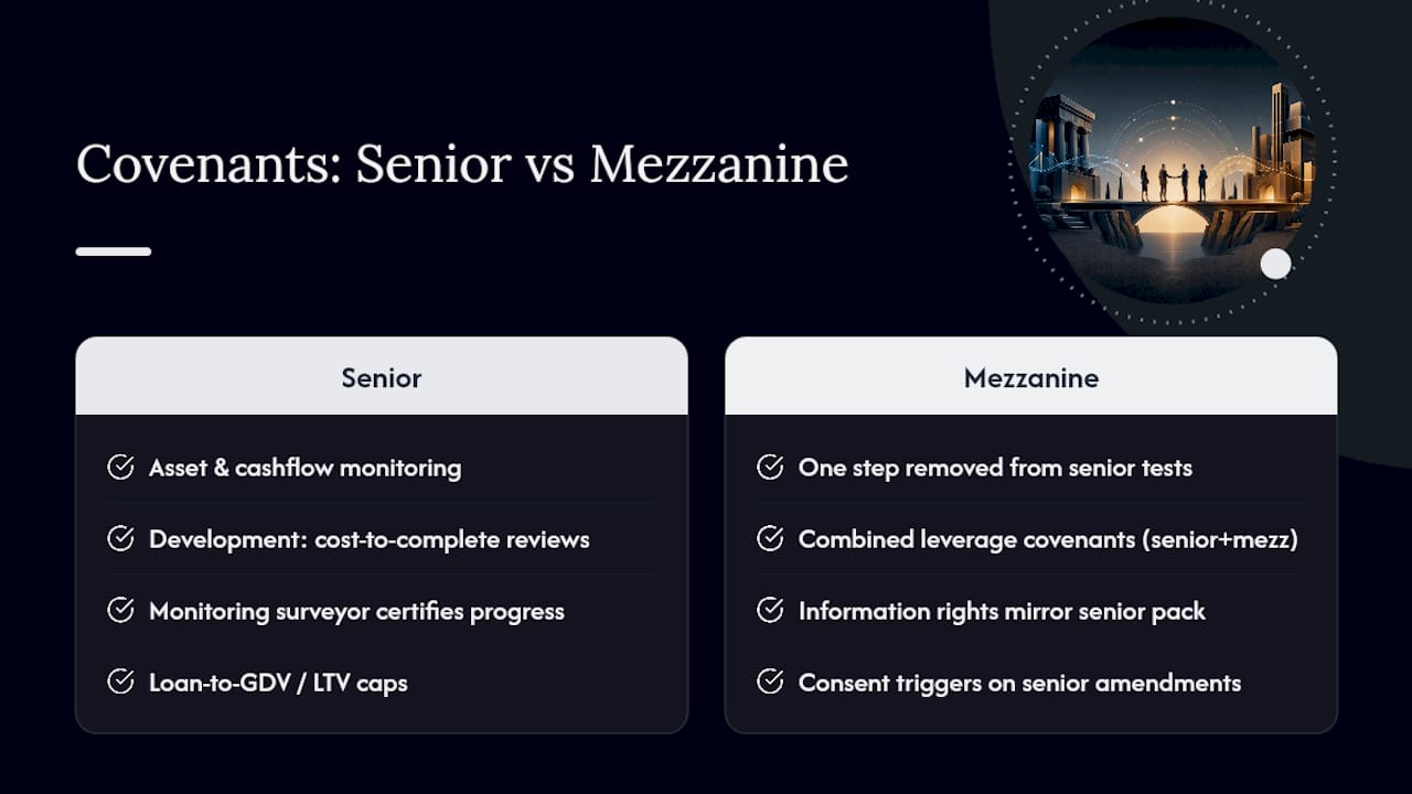Covenants and financial maintenance tests compared — overview diagram