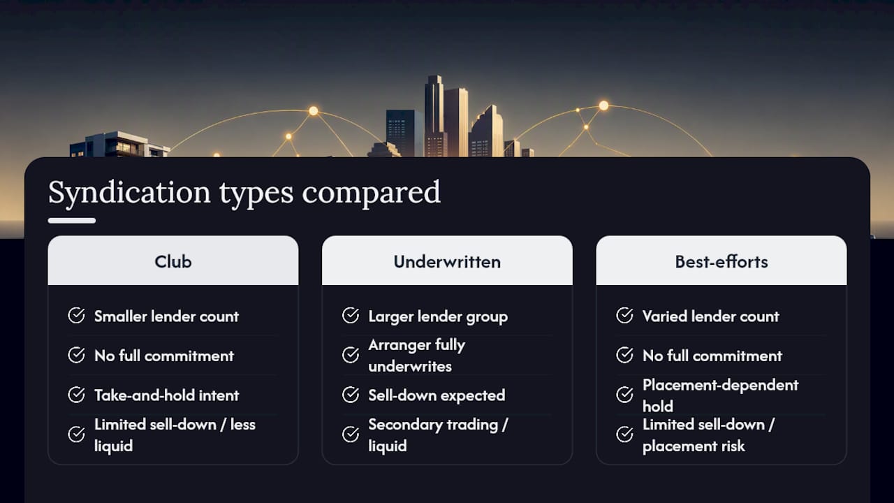 Comparison of club and syndication structures
