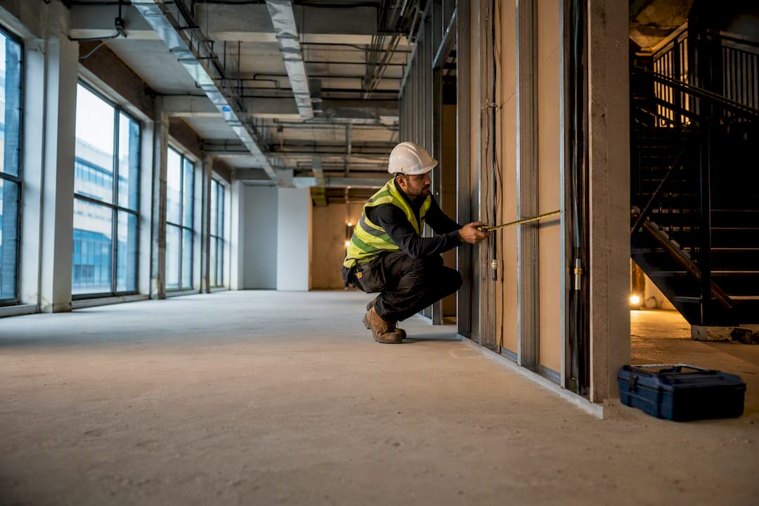 Commercial interior undergoing permitted development conversion