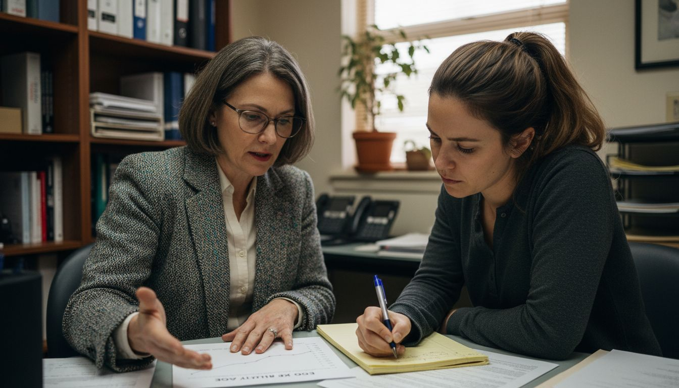 Doctor discussing egg quality with patient