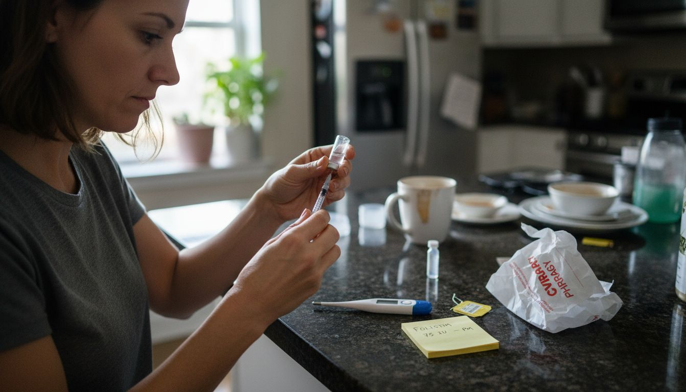 Preparing fertility medication at home