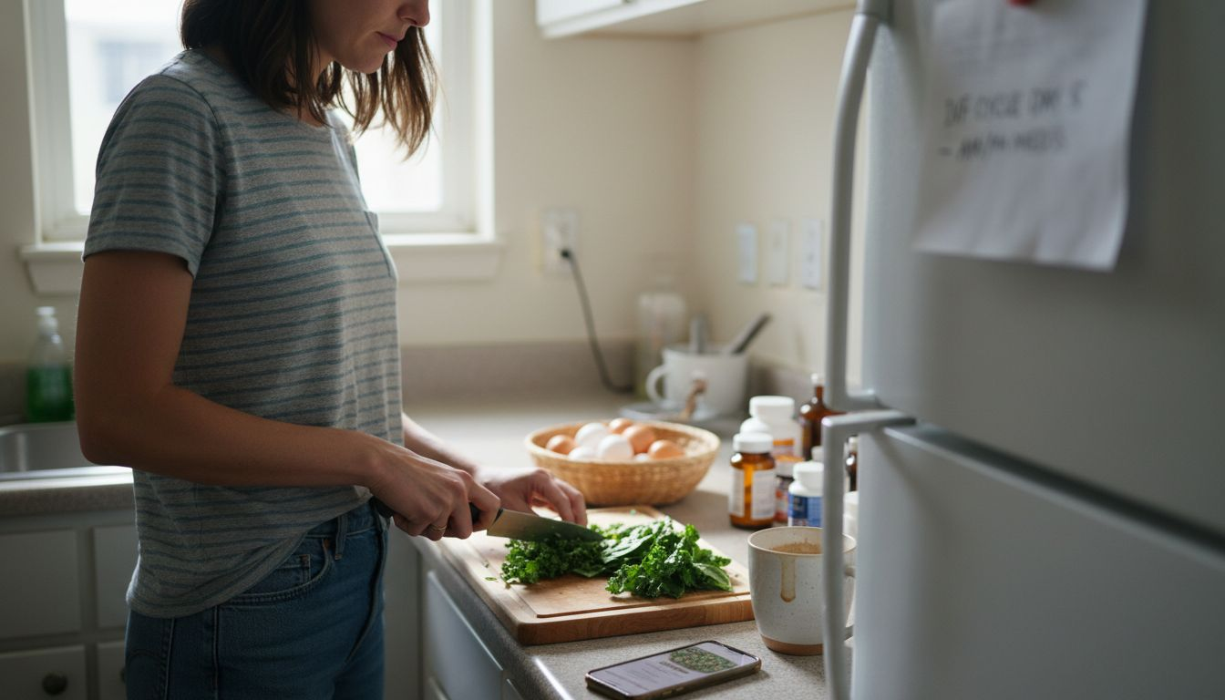 Preparing healthy meals before IVF at home