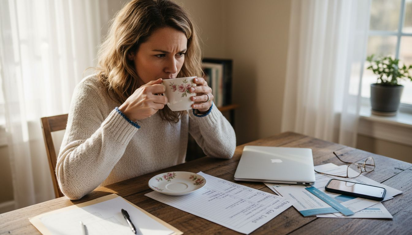 Woman reviews personalized fertility care checklist