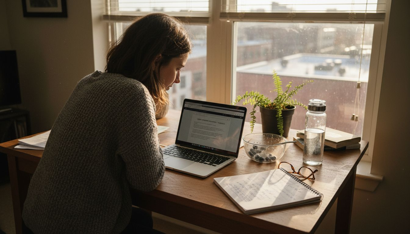 Woman preparing for natural egg freezing at home
