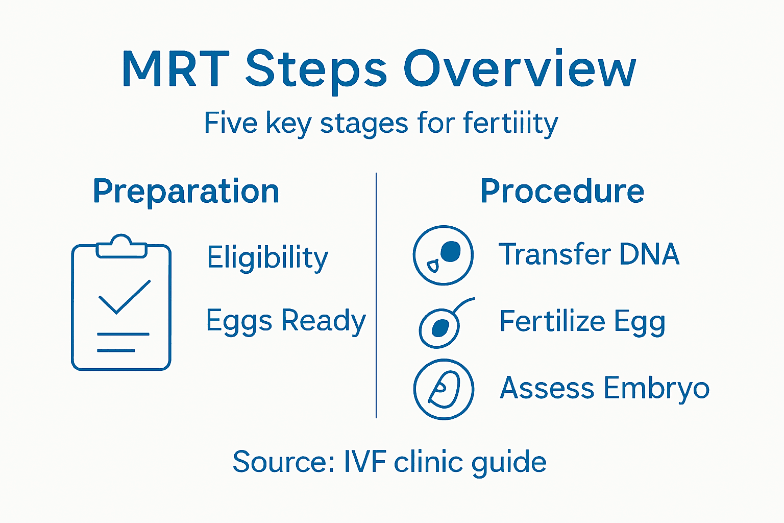 Infographic of mitochondrial therapy steps summary