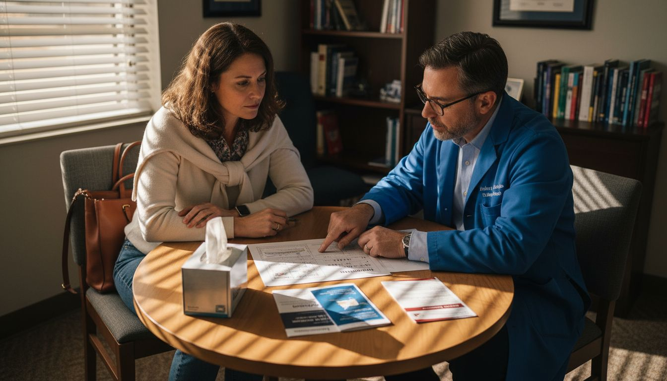 Patient and doctor discuss fertility options