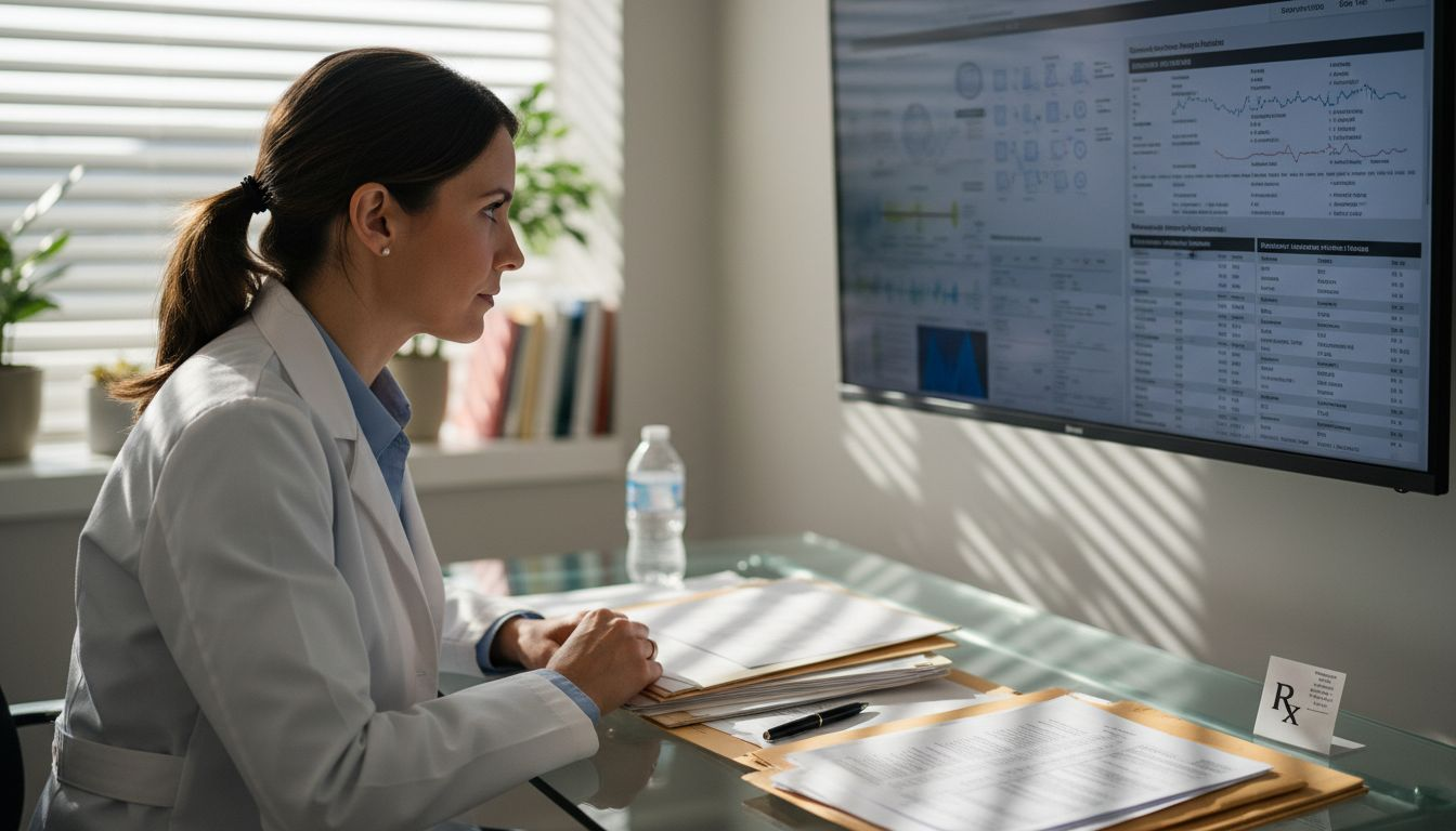 Fertility doctor reviews AI embryo charts