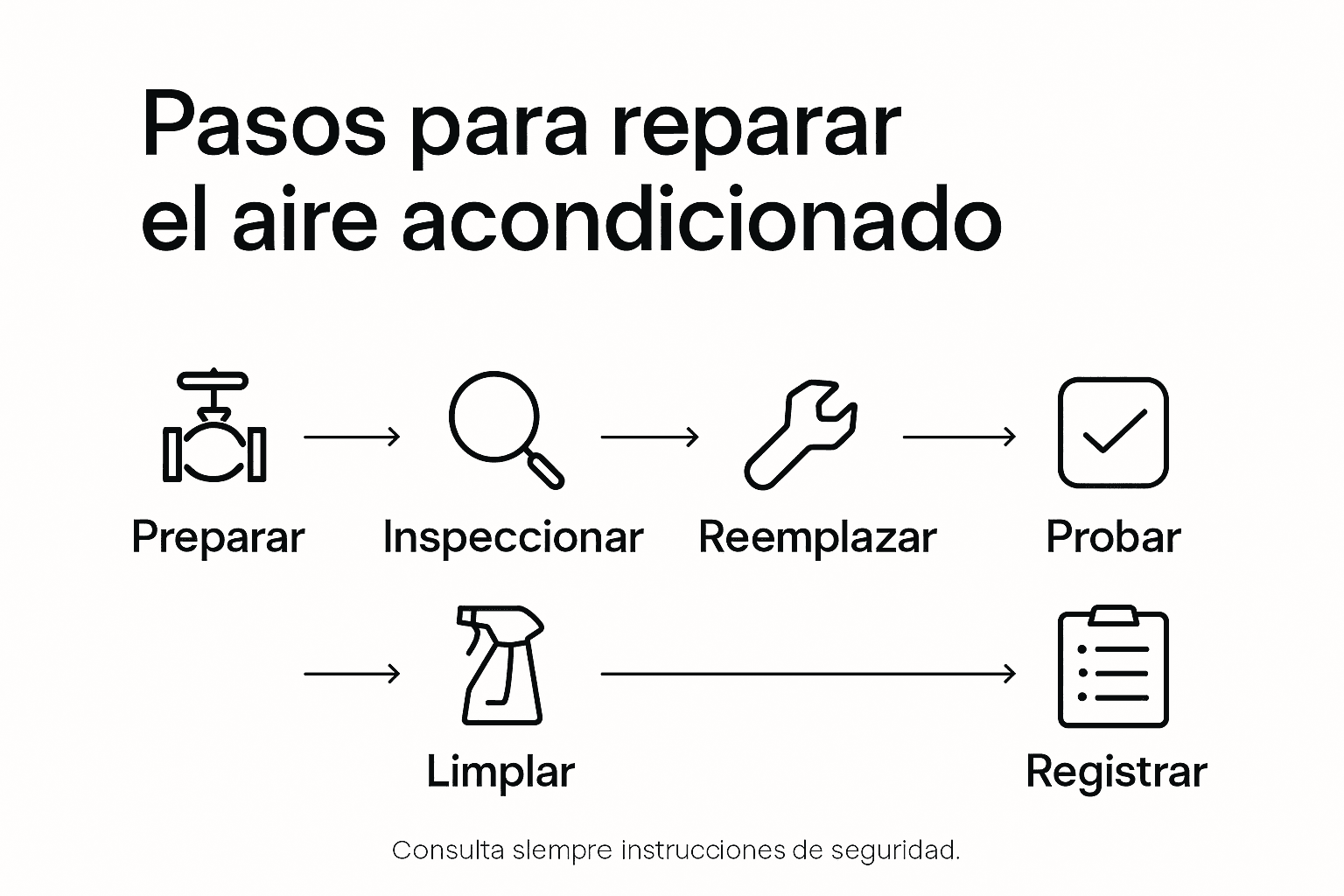 Guía paso a paso reparación aire acondicionado en casa 3 Guía visual para arreglar el aire acondicionado paso a paso