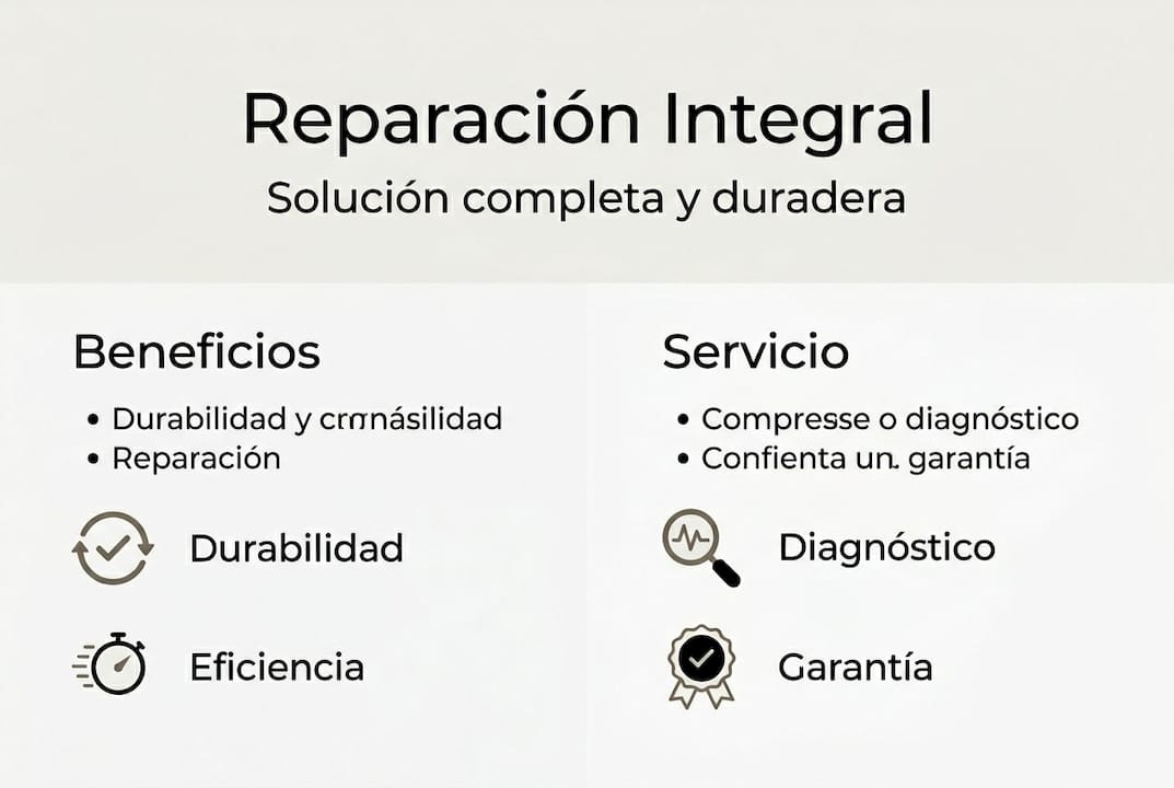 Infografía: todo lo que debes saber sobre la reparación integral y sus principales beneficios
