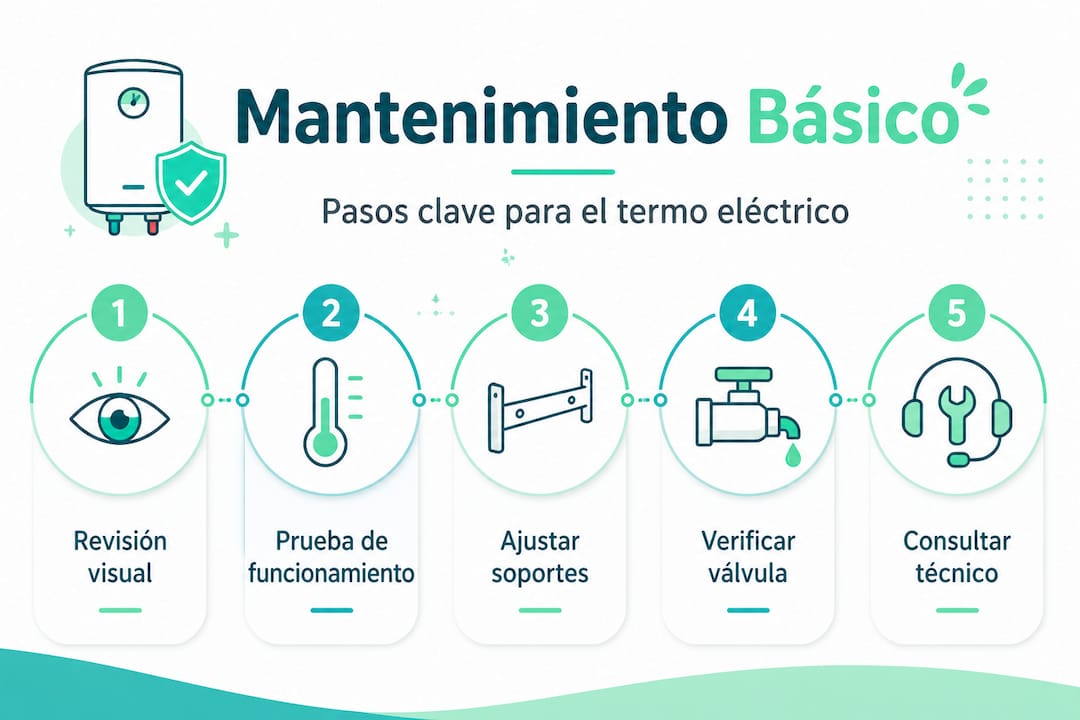 Guía práctica para el mantenimiento del calentador: consejos expertos 2 Infografía: los pasos imprescindibles para el mantenimiento de tu termo eléctrico