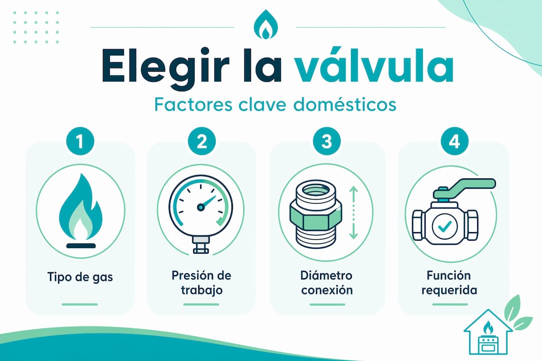 Guía visual: ¿Cómo elegir la válvula de gas adecuada paso a paso?
