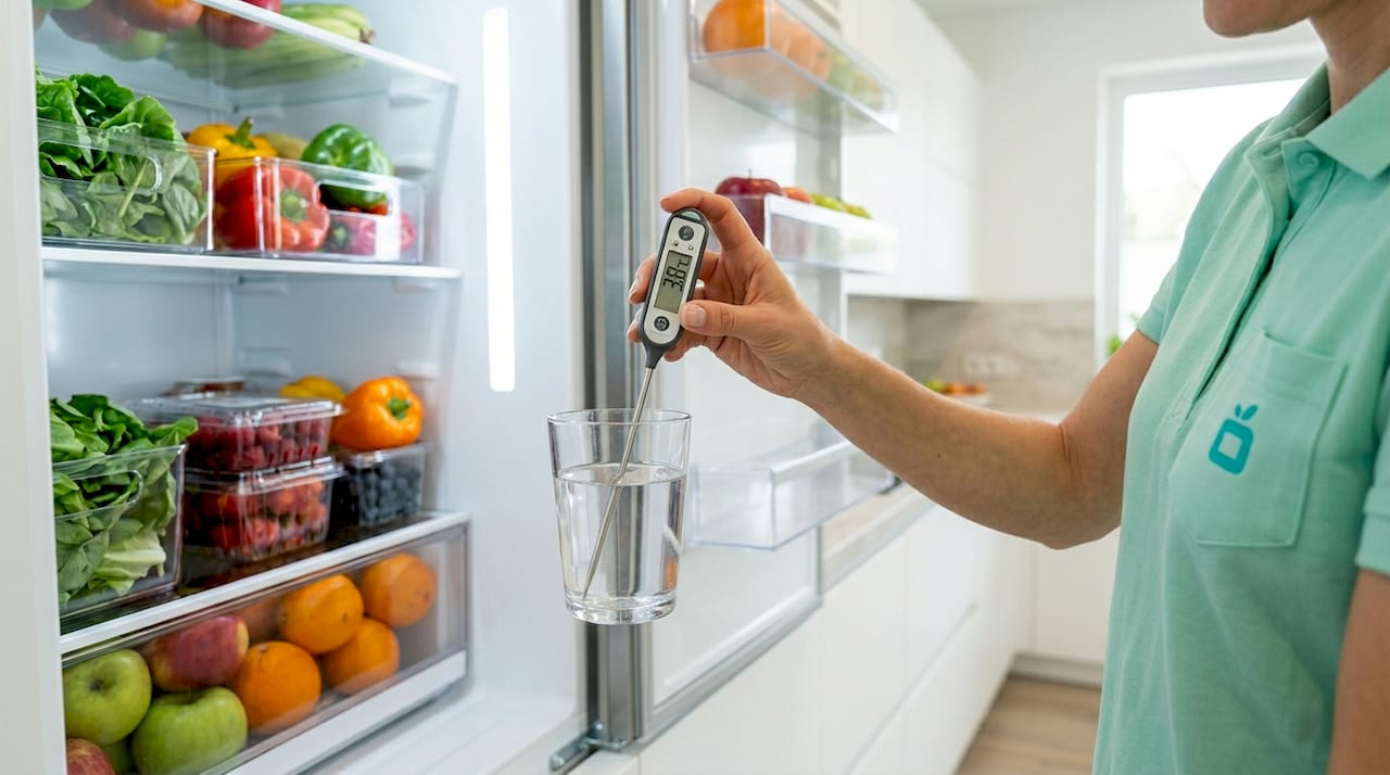 Cómo comprobar la temperatura interna del frigorífico con un termómetro
