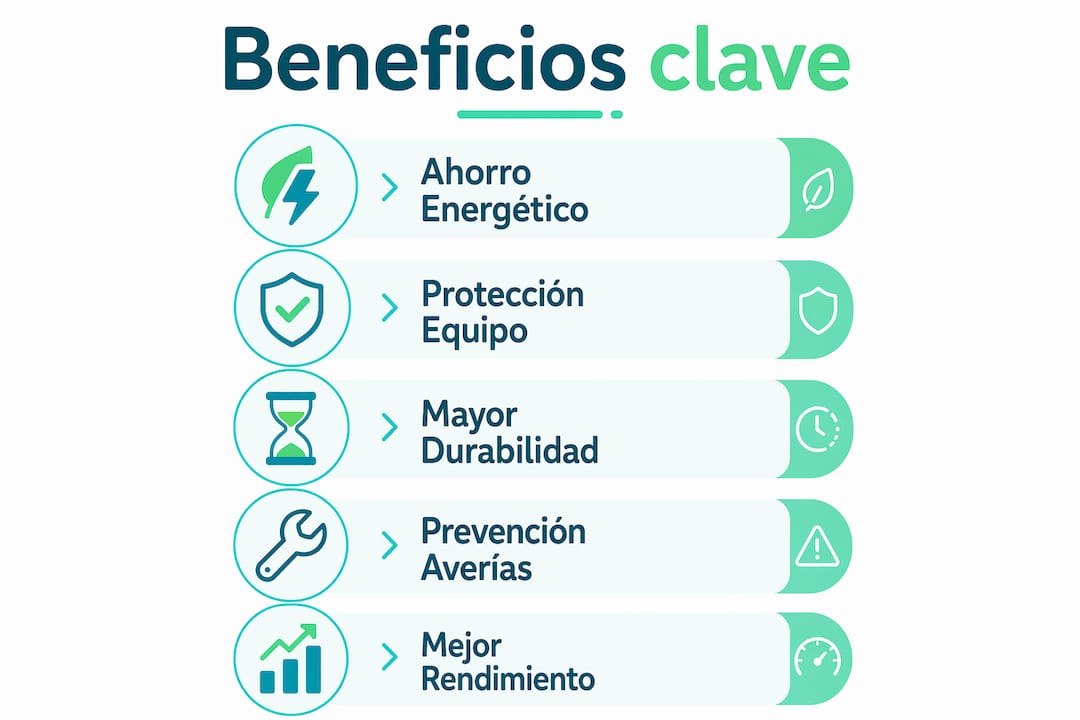 Infografía sobre las ventajas de eliminar la cal de los calentadores