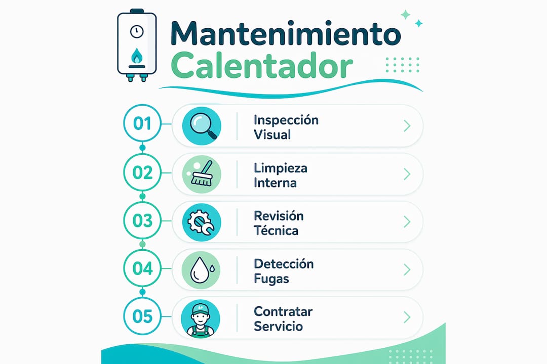 Guía visual: cómo realizar el mantenimiento de tu calentador de gas paso a paso