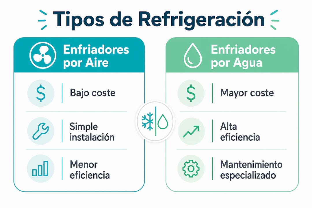 Diferencias entre los principales sistemas de refrigeración industrial