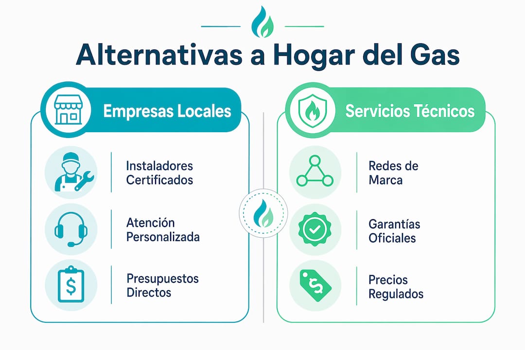 Comparativa visual de las principales alternativas de proveedores en Madrid