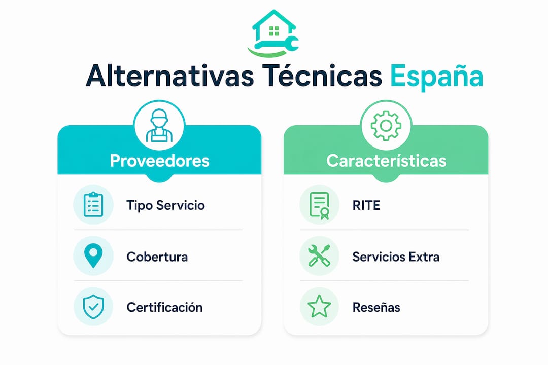 Comparativa visual de los principales servicios técnicos en España