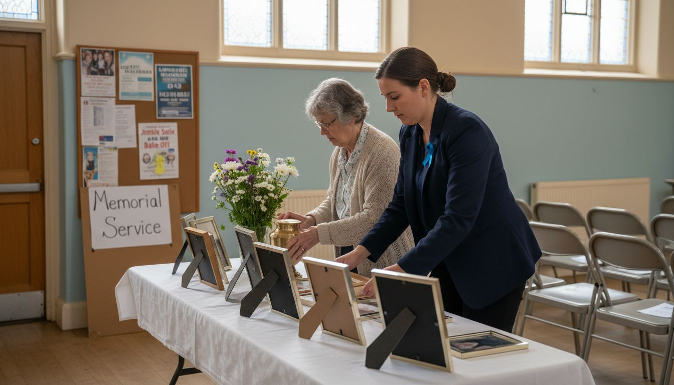 Preparing personalized funeral service setting