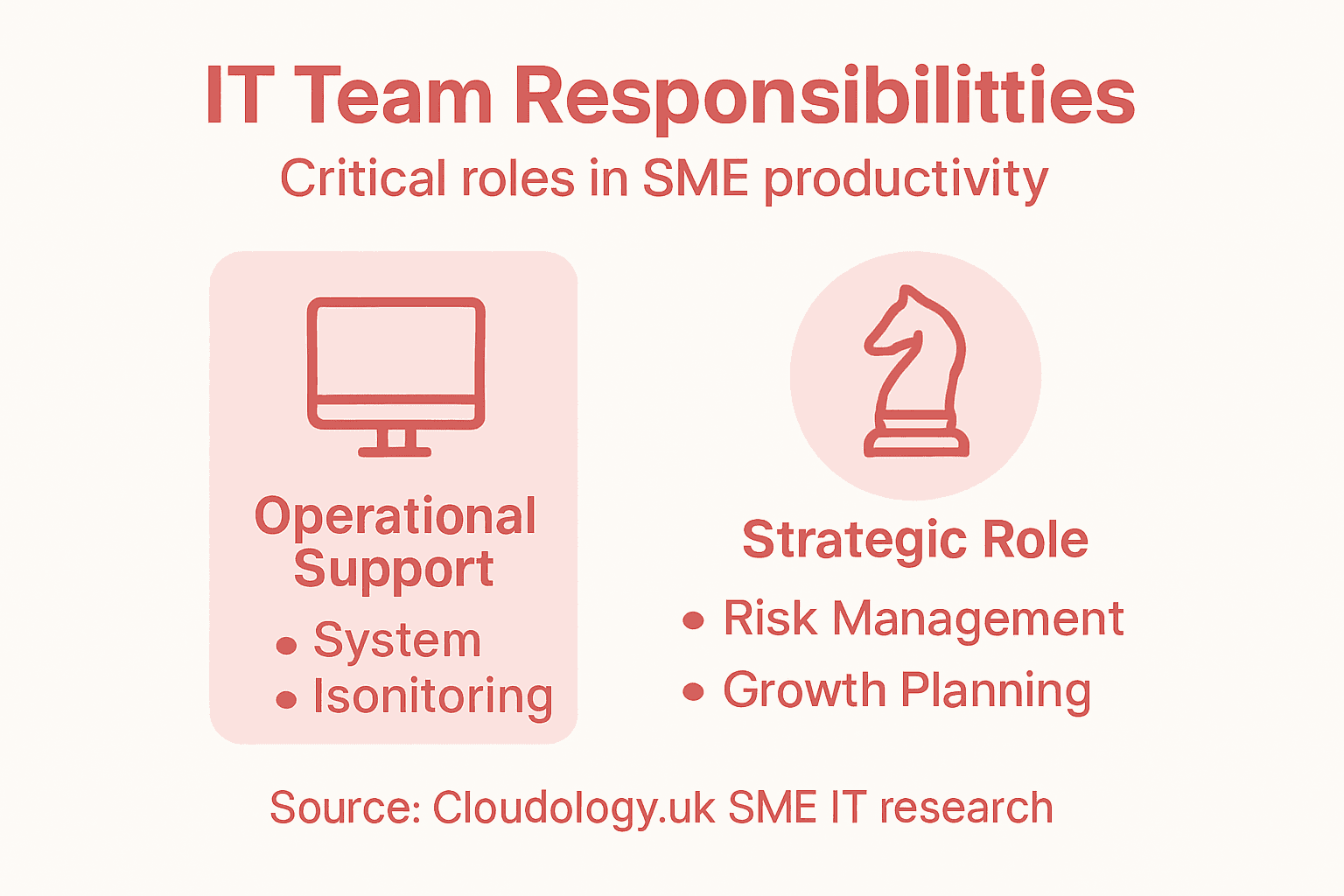 Infographic strategic IT support roles SMEs