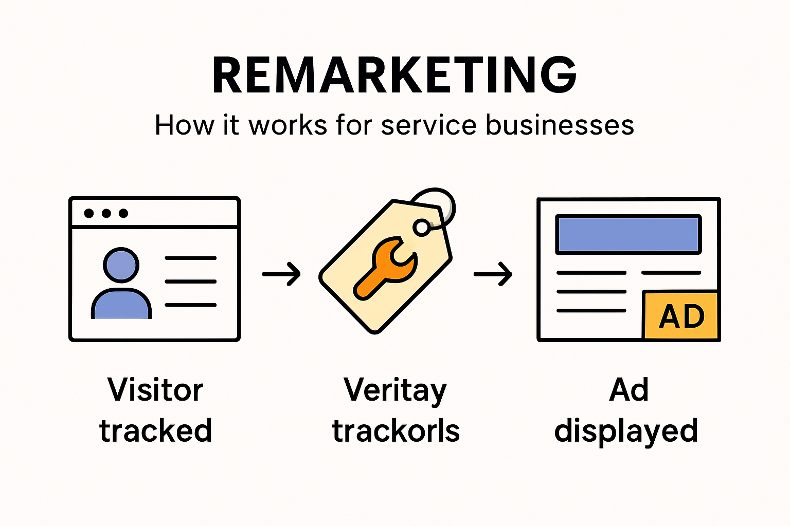 How remarketing works explained visually for service businesses.