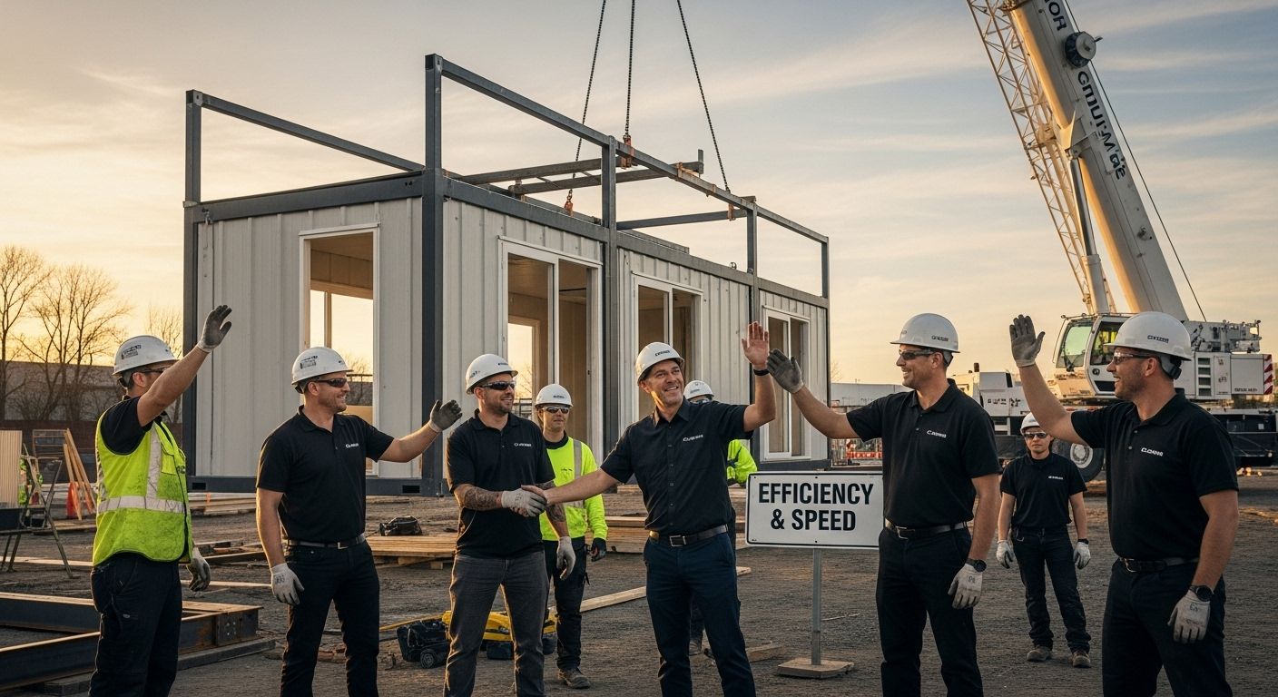 modular construction site efficiency