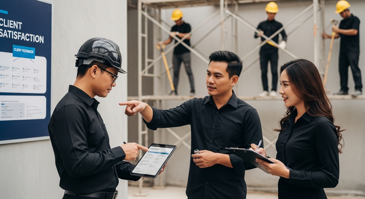 client satisfaction feedback construction