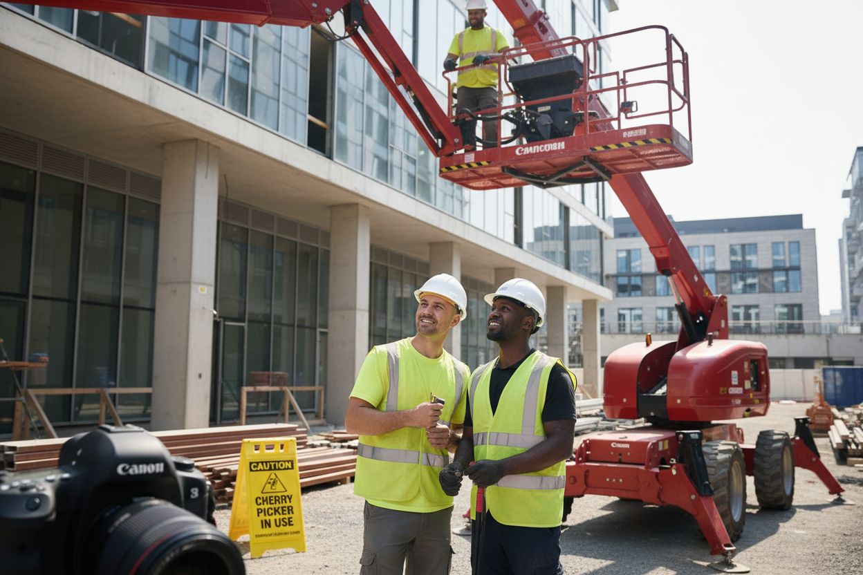 cherry picker worksite