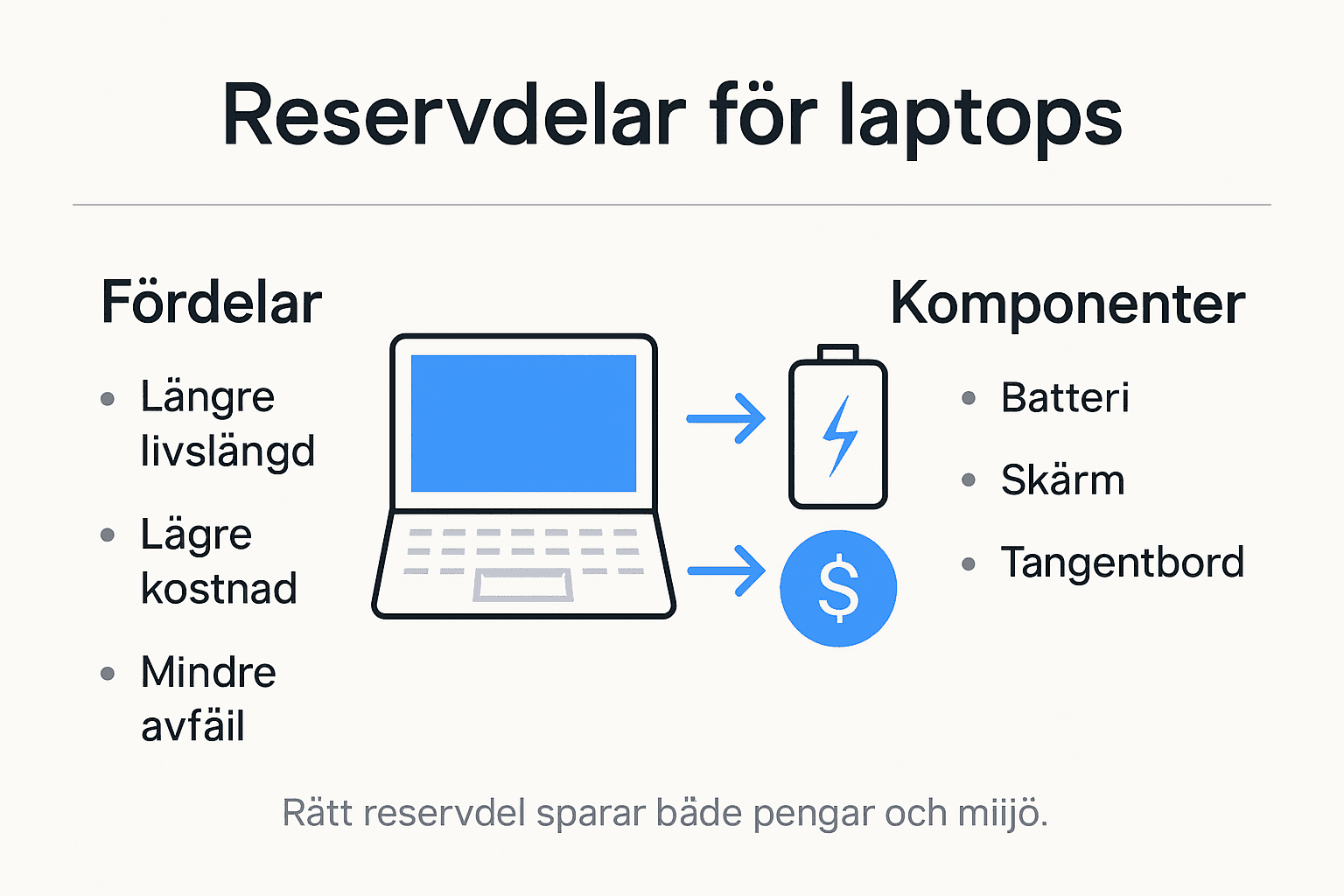Så här kan reservdelar göra skillnad – en översikt i infografik