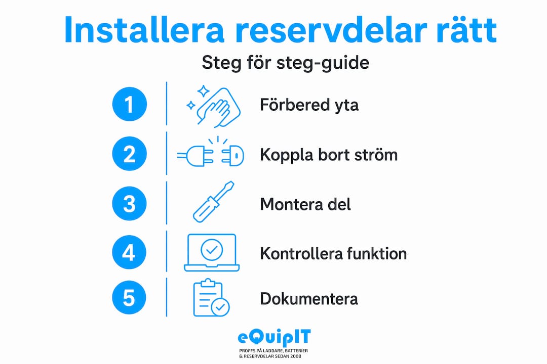 Guide i bild: Så byter du enkelt reservdelar steg för steg