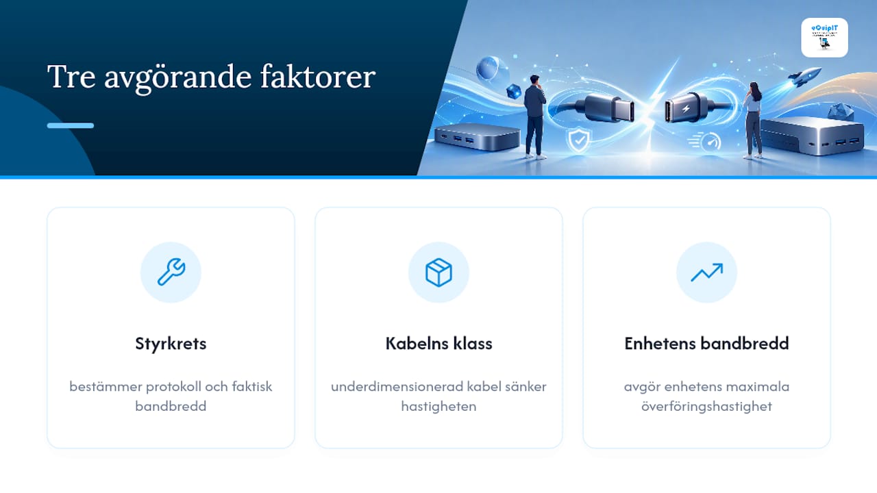Varför kabelvalet spelar större roll än portvalet — overview diagram