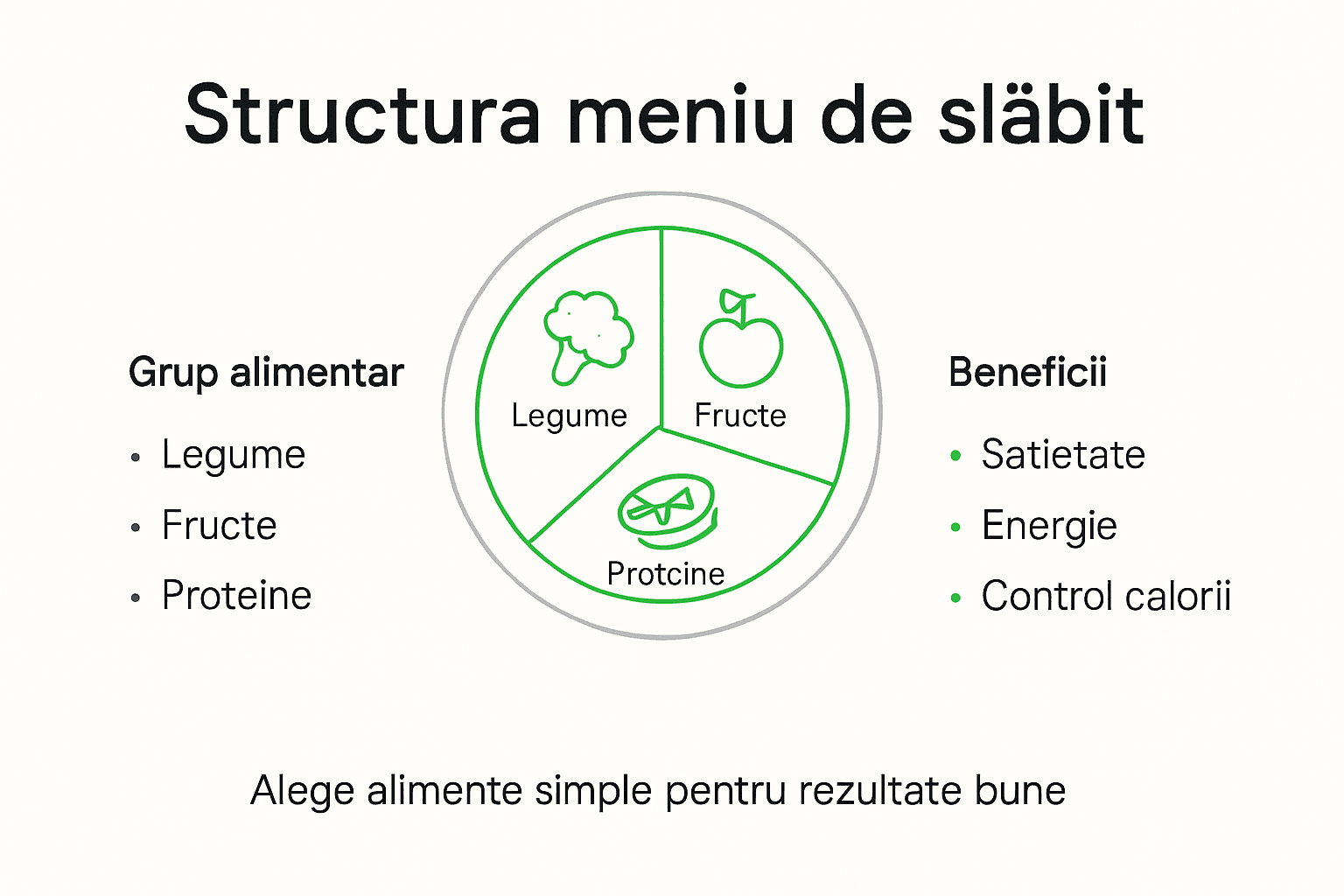 Infografic: cum să-ți organizezi meniul pentru slăbit