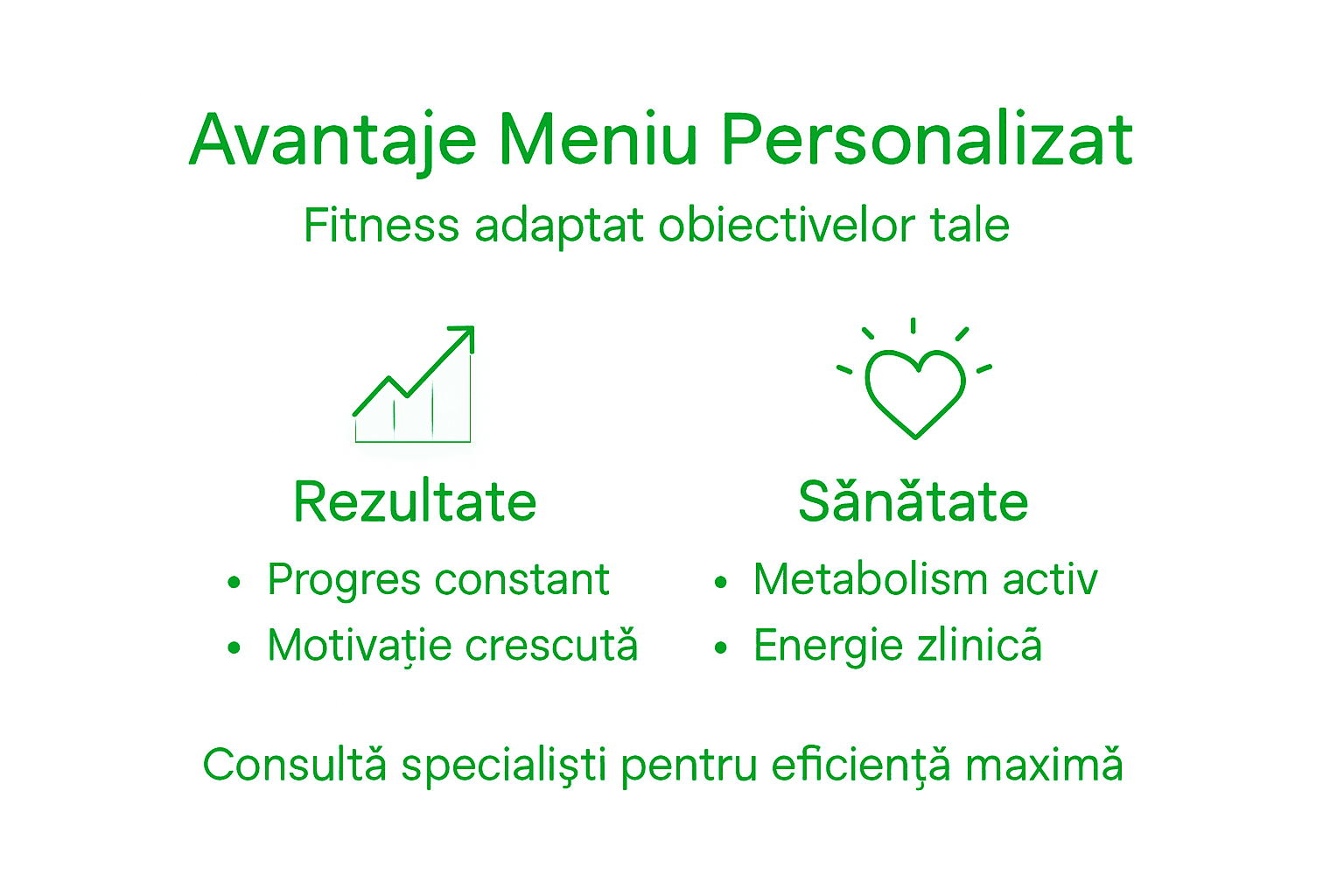 Infografic: Beneficiile unei alimentații personalizate pentru performanța la sală