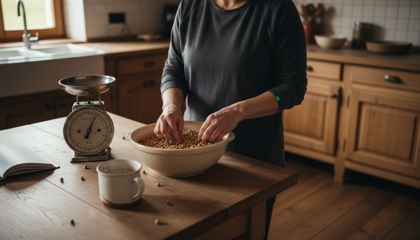 O sportivă preferă să folosească proteinele vegetale atunci când gătește acasă.