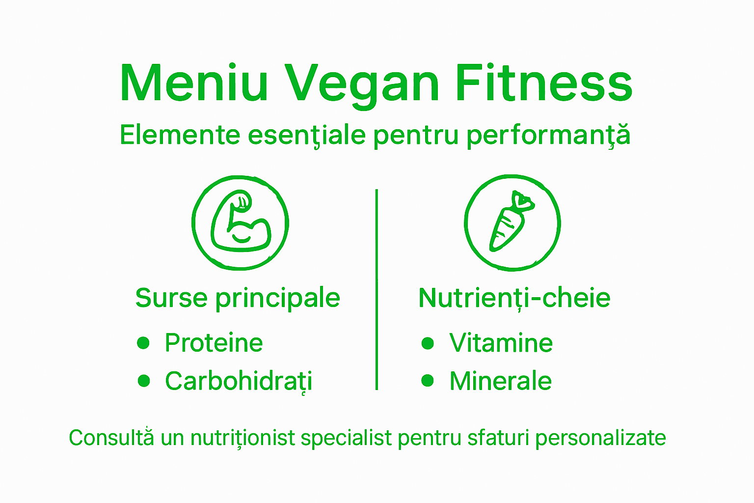 Infografic: cum arată un meniu vegan echilibrat pentru sportivi