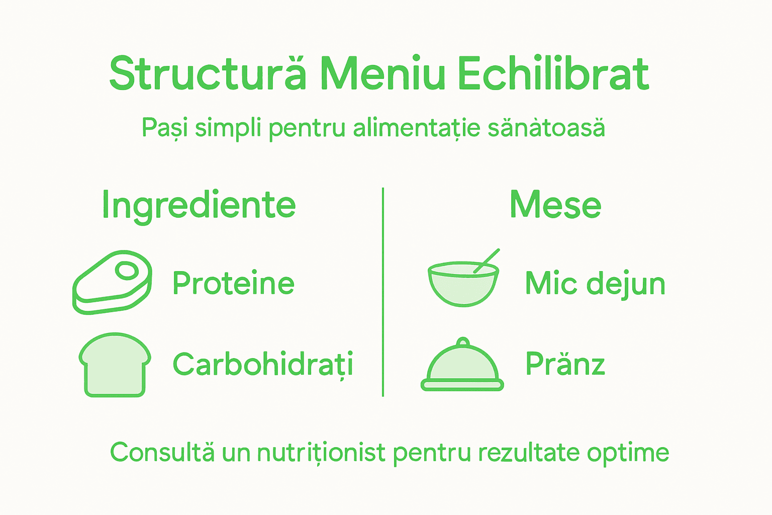 Infografic: Cum arată un meniu echilibrat