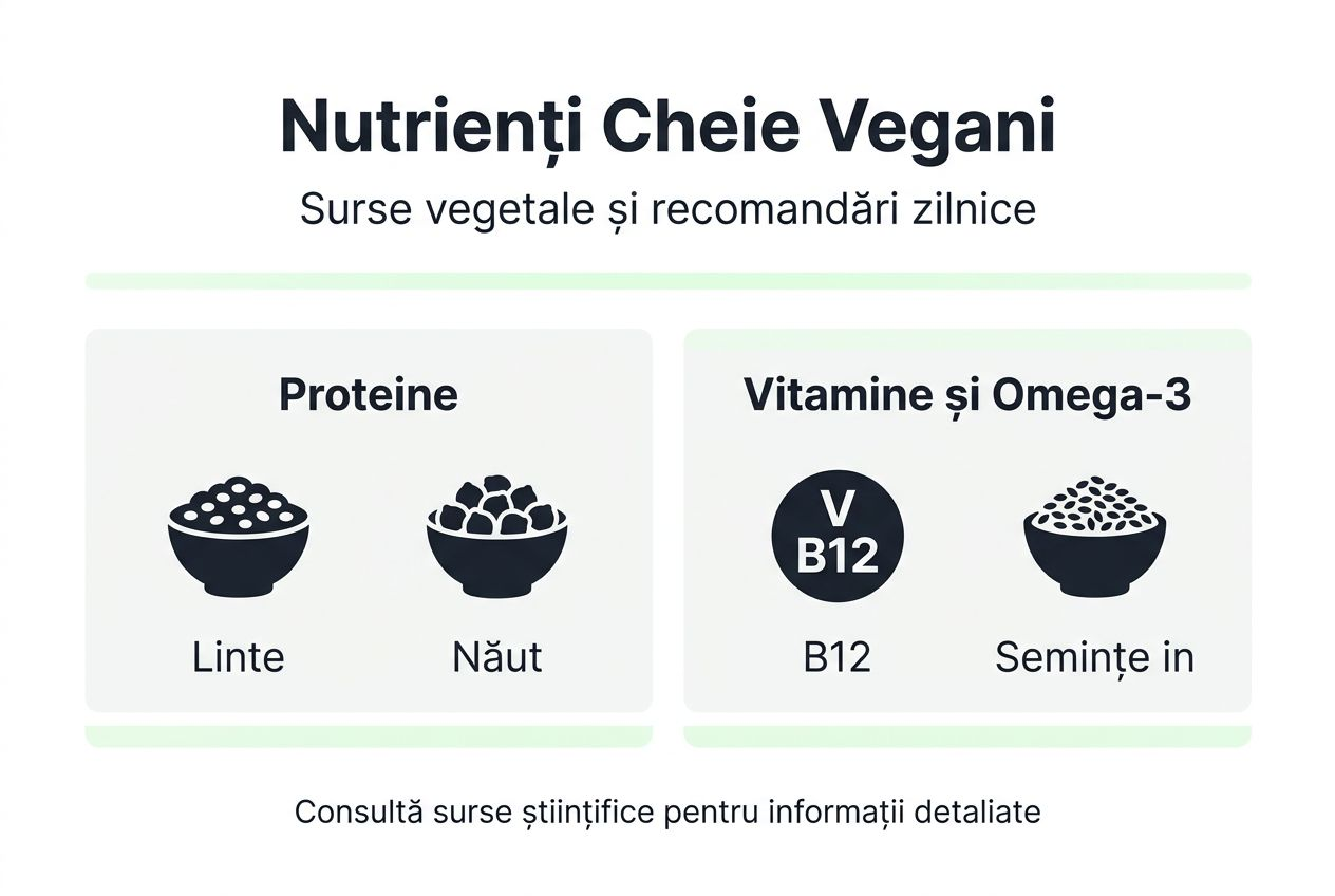 Ghid vizual pentru alimentație vegană: cele mai bune surse de nutrienți și sfaturi utile