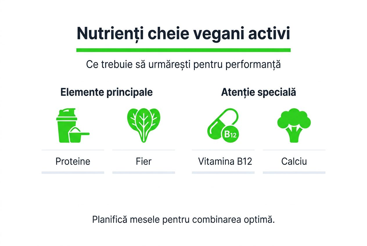 Ghid vizual: nutrienți esențiali pentru vegani activi