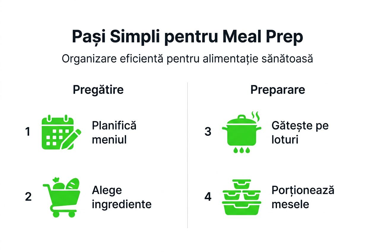 Infografic: cum să pregătești mesele rapid și sănătos, în doar câțiva pași simpli