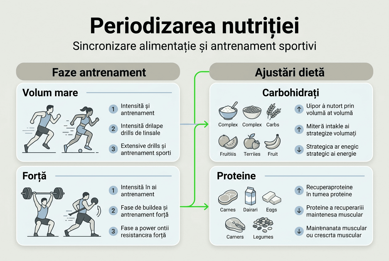 Infografic: cum își organizează sportivii alimentația de-a lungul sezonului