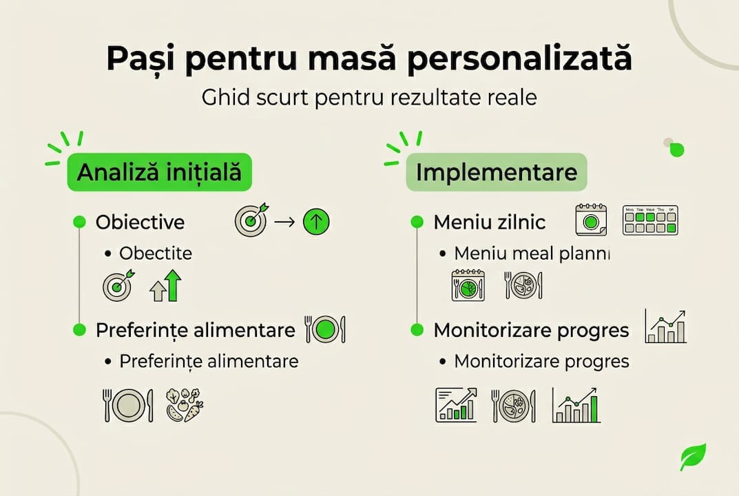 Infografic: cum îți personalizezi masa pas cu pas