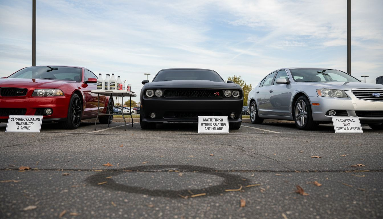 Cars showing protection method differences