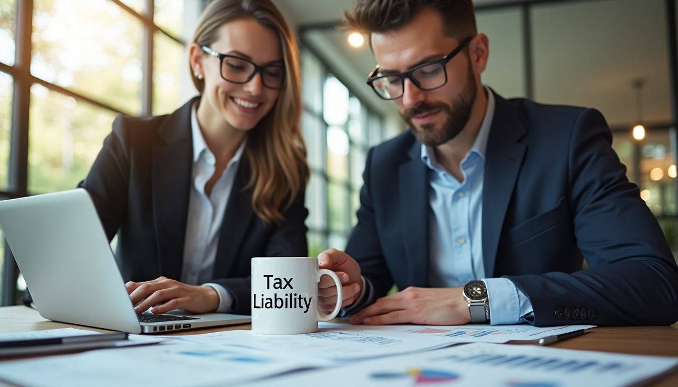 Attorney and client review estate planning documents in bright office