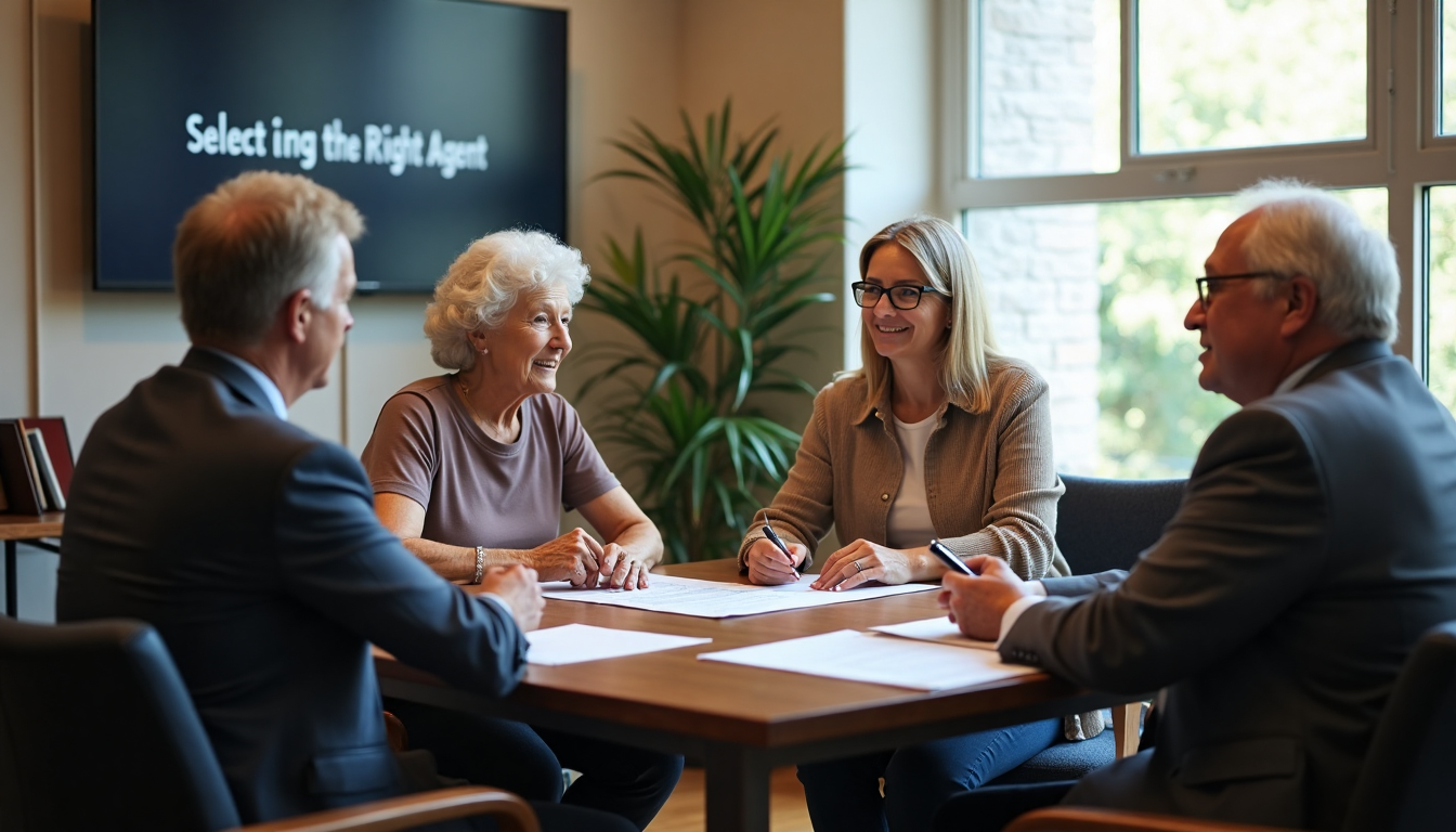 Family meeting with attorney about selecting the right agent