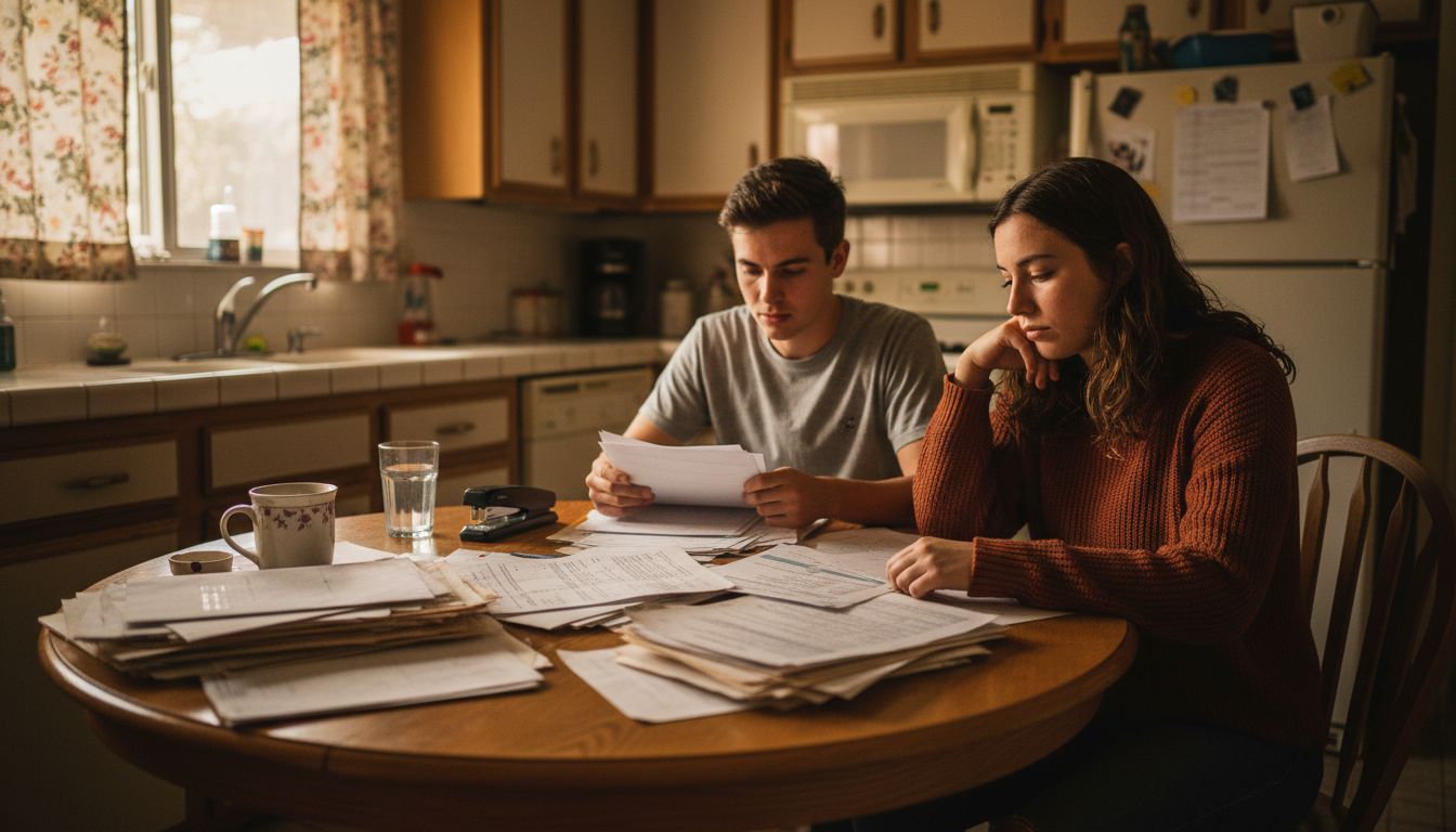 Siblings reviewing estate planning documents